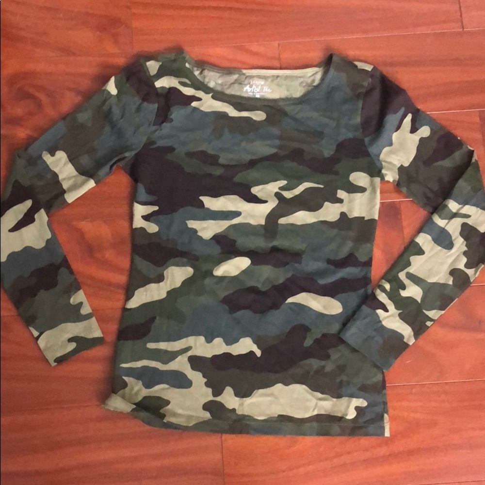 JCREW Camo Long Sleeve